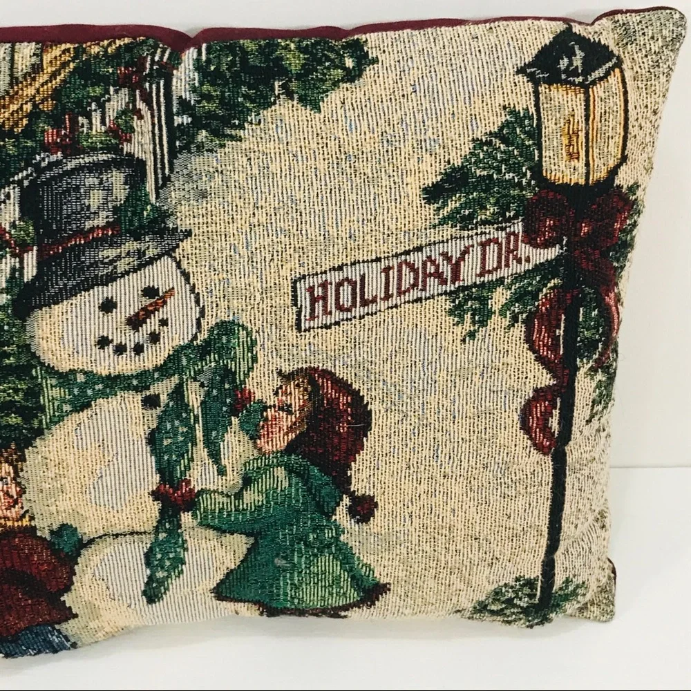 Frosty The Snowman Holiday Drive Decorative Pillow